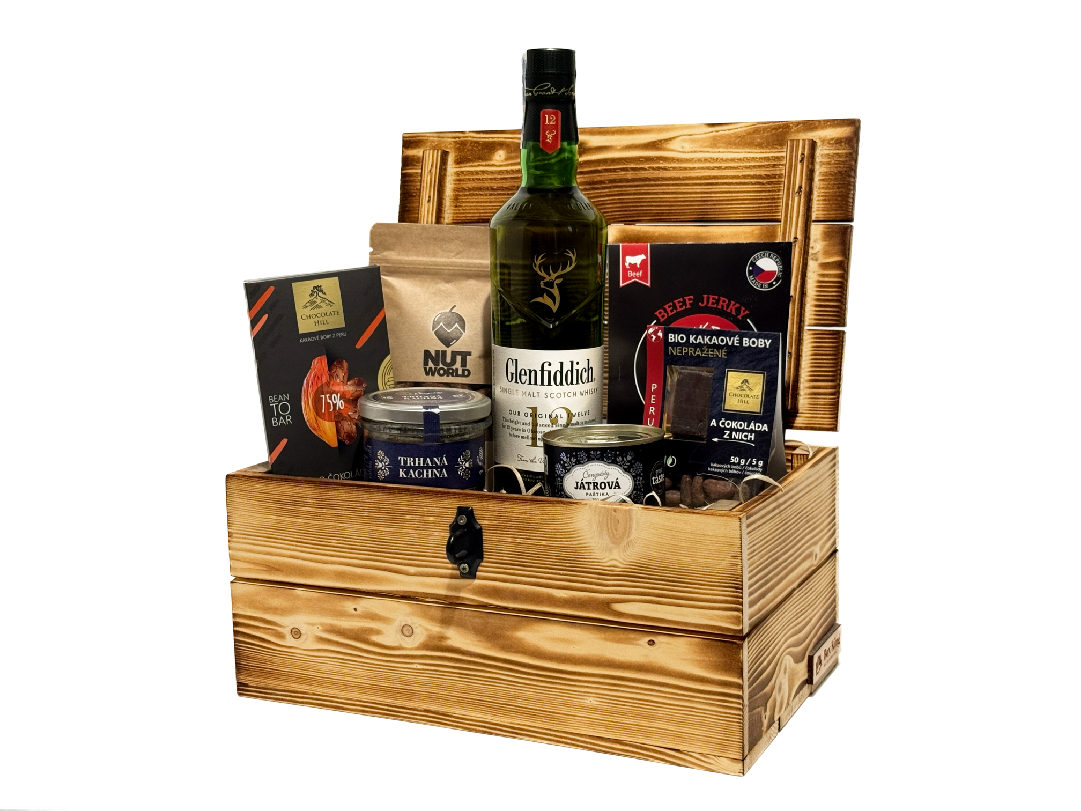 Dárkový box s whiskey Glenfiddich